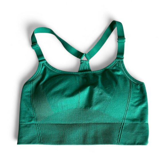 Green Women's Sports Bra Size M - Picture 1 of 7